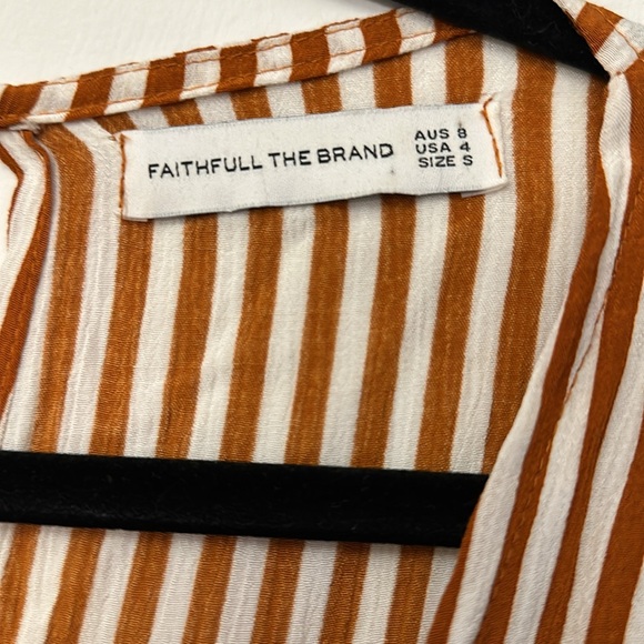 Faithfull the Brand Striped Tie-front Jumpsuit - Picture 4 of 4